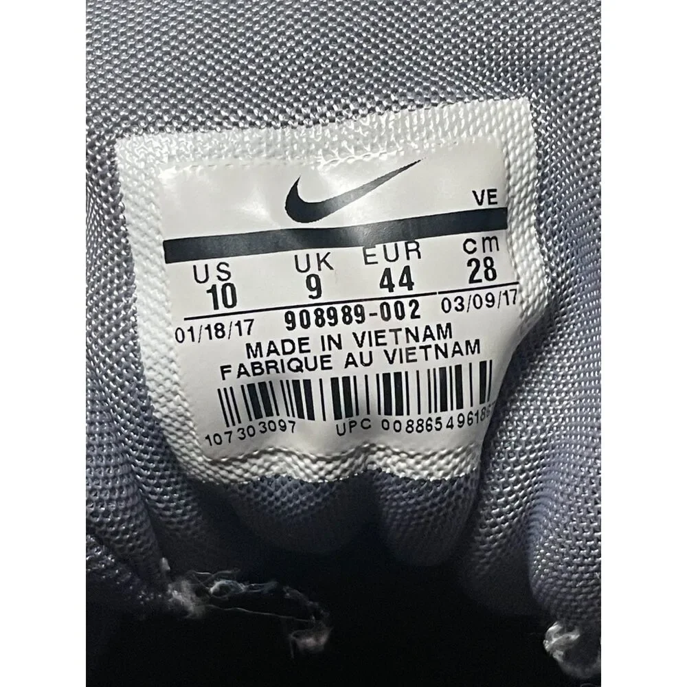 Nike Run Swift Men's Sz 10 Gray Black Running Athletic Shoes Sneakers 908989-002